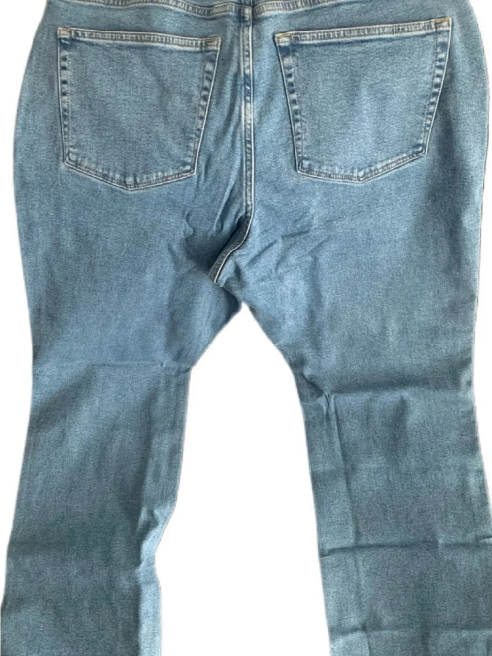 New Women’s J Crew Curvy Mid Rise Flare Crop Jeans Sz 32T Casual Comfort